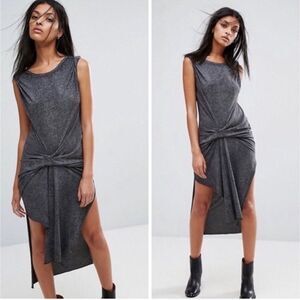 All Saints Riviera Devo Knot Twist High-Low Dress